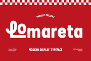 Lomareta Modern Typeface Font, a Sans Serif Font by Rasio Studio (Thumbnail 1 of 8)