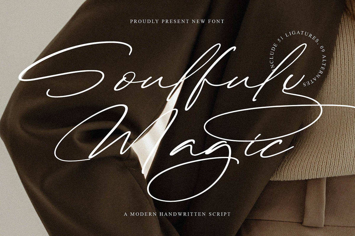 Soulfuly Magic, a Script Font by operatype.co (Photo 1 of 15)