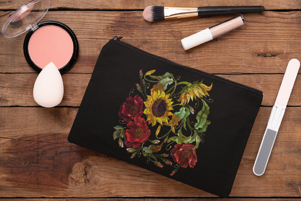 Sunflowers and red roses, an Illustration by Matrioshka (Photo 5 of 7)