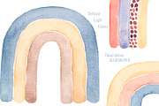 Watercolor Boho Rainbows Collection, an Object Illustration by MayaNavits (Thumbnail 7 of 8)