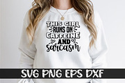 This Girl Runs On Caffeine And, an Object Graphic by SVGCuteShop (Thumbnail 3 of 3)