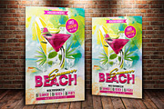 Summer Beach Party Flyer, a Flyer Template by MergeIdea (Thumbnail 3 of 3)