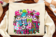 Preppy Snowman Christmas PNG, a Seasonal Illustration by Canvas Craft (Thumbnail 4 of 6)