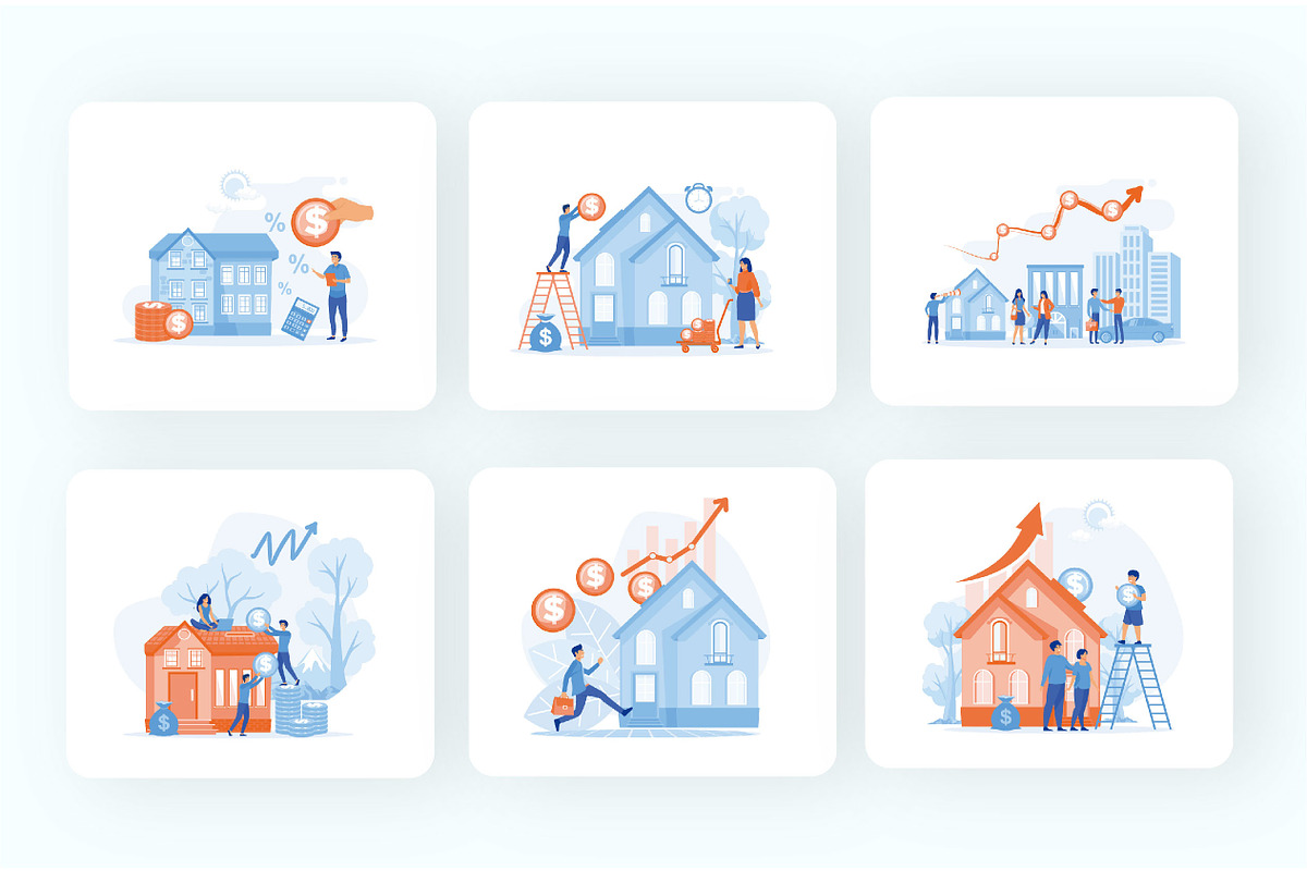 Real Estate Investment set bundle, a Person Illustration by alwie99d (Photo 6 of 6)