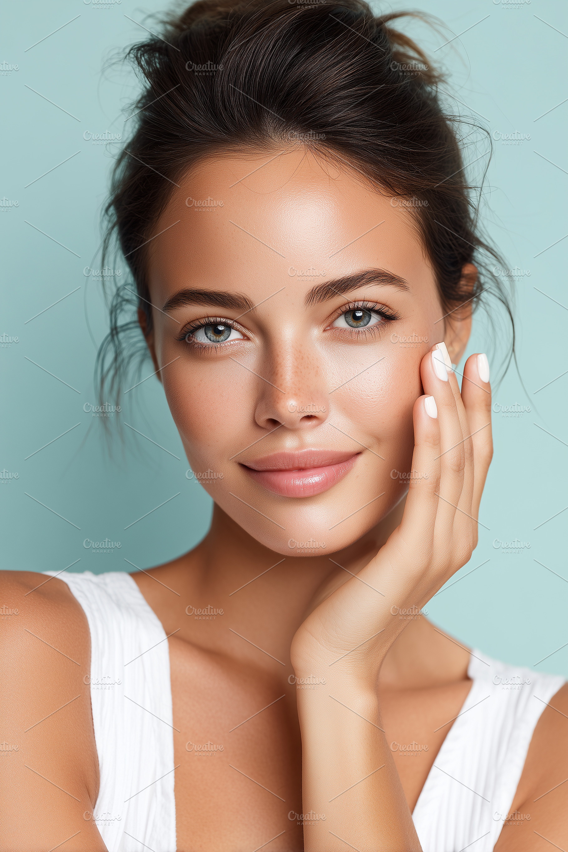 Young woman with radiant skin, a Beauty & Fashion Photo by MistyDay