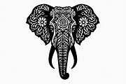 Elephant Silhouette with Ornamental, an Illustration by Amazin_art (Thumbnail 5 of 16)