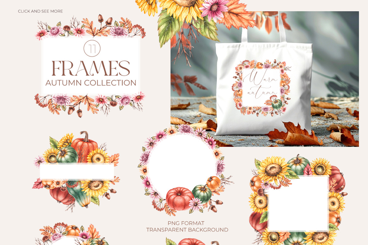 Autumn Watercolor floral collection, a Decorative Illustration by SashaKondr (Photo 12 of 20)