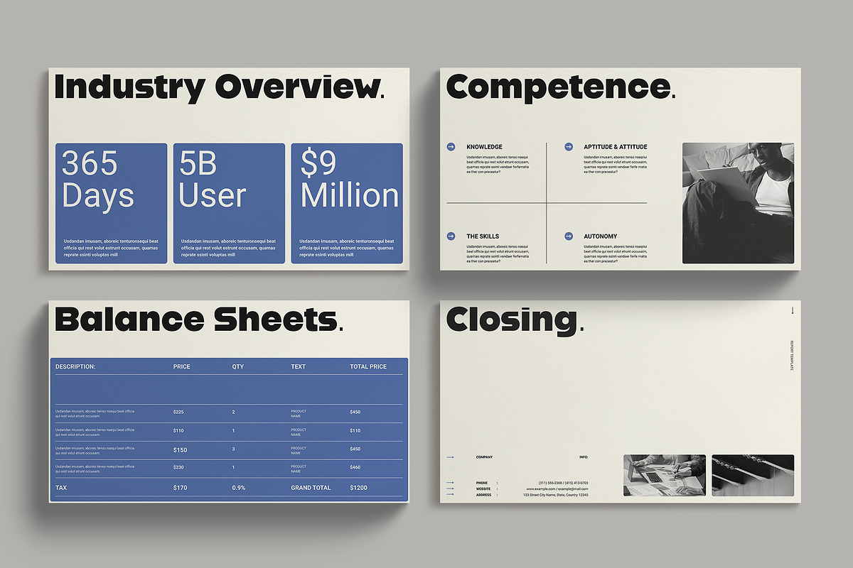 Annual Report Presentation Template, a Presentation Template by RedGiant