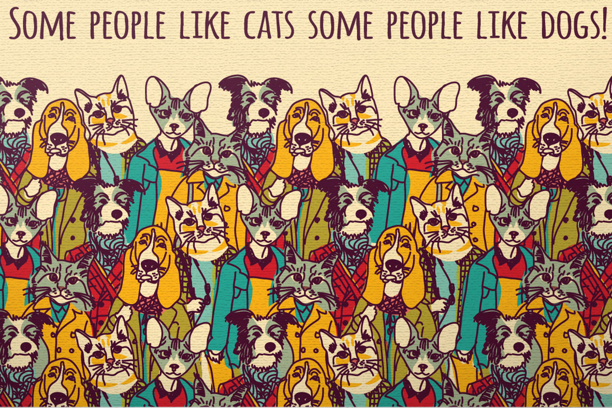 People like animals vector set, an Animal Illustration by Crowhouse (Photo 5 of 6)
