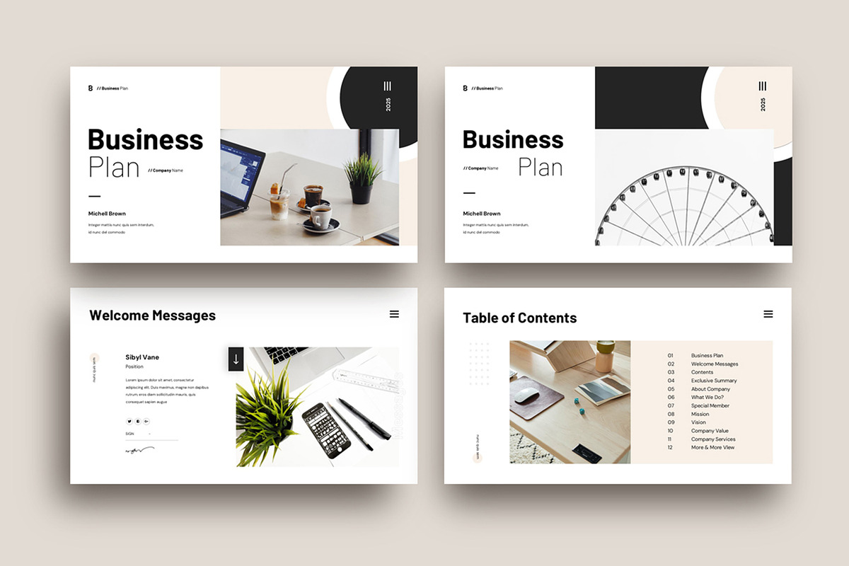 Business Plan Presentation Template, a Presentation Template by Dream-Lab (Photo 2 of 7)