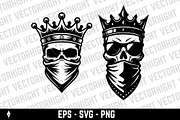 Human skull wearing a royal crown, a Person Illustration by Vectorhight (Thumbnail 4 of 4)