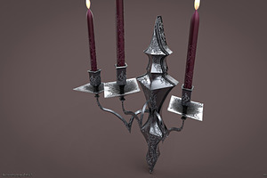 Chandelier 3d Model Game Ready