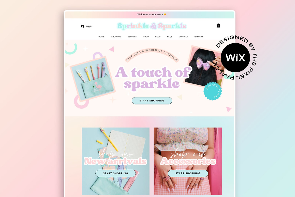 Wix Website Template - Rainbow, a Wix Template by The Pixel Palace (Photo 1 of 9)