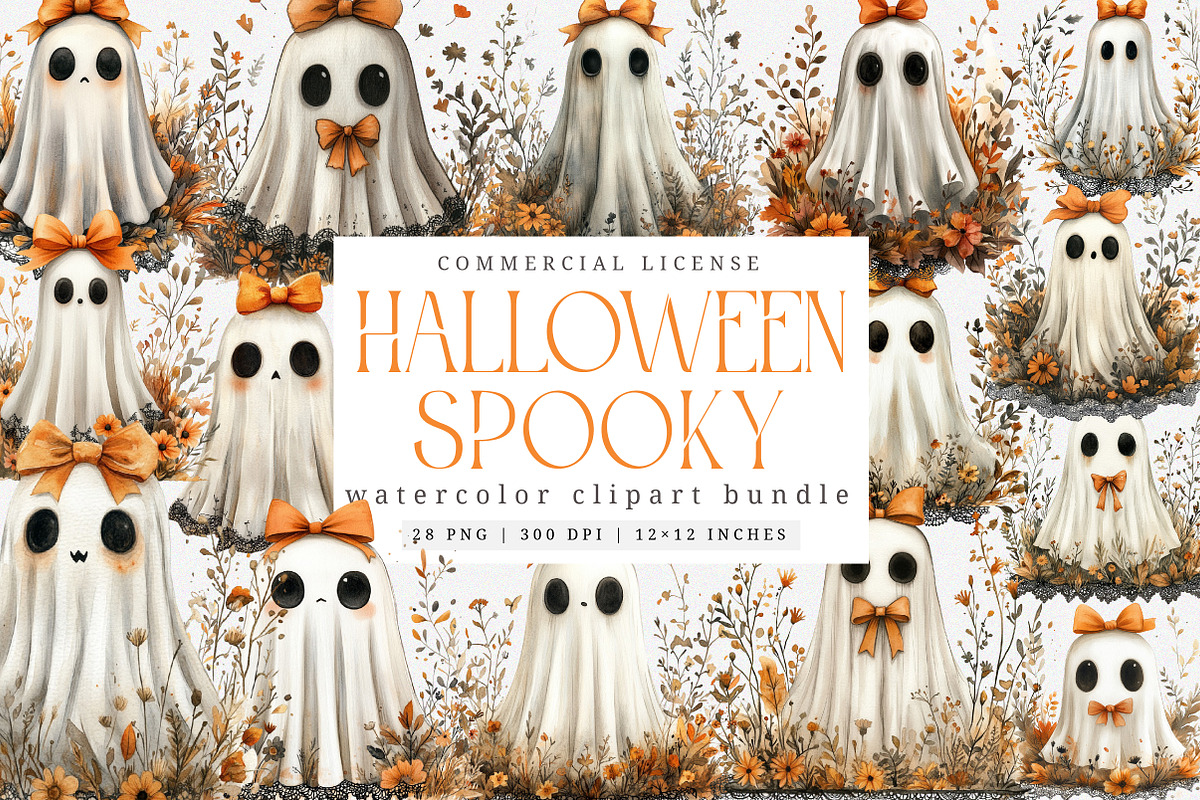 Girly Spooky Season Png, an Illustration by SinaCreation (Photo 1 of 7)