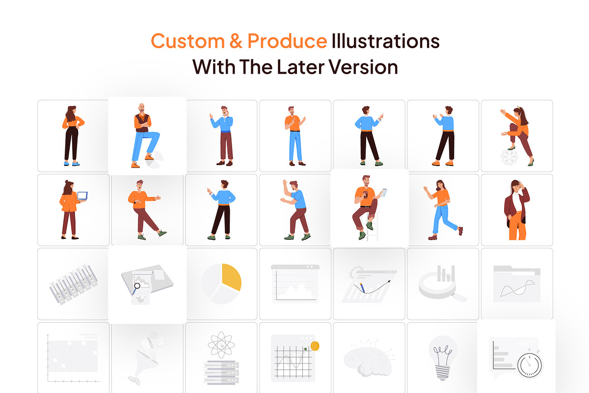 Data Vector Illustration Set, a Person Illustration by Vectors Market (Photo 4 of 8)