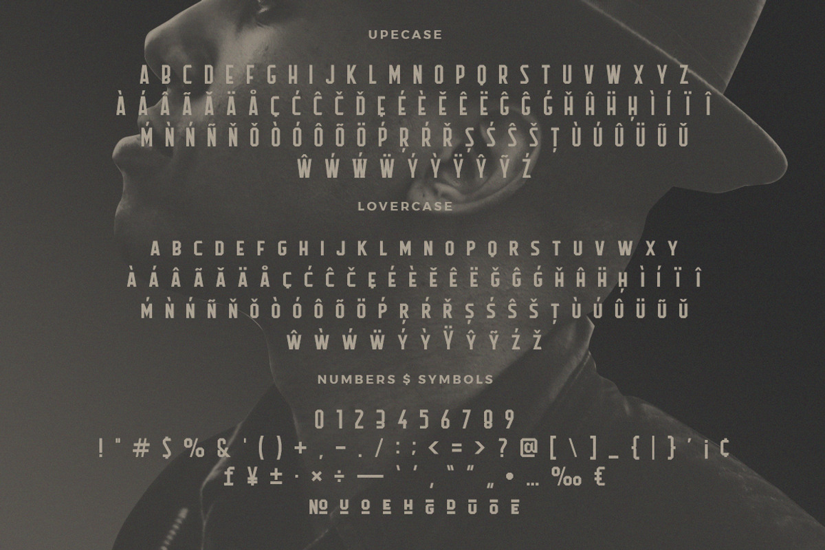 Flathead Vintage Typeface | Font preview 7