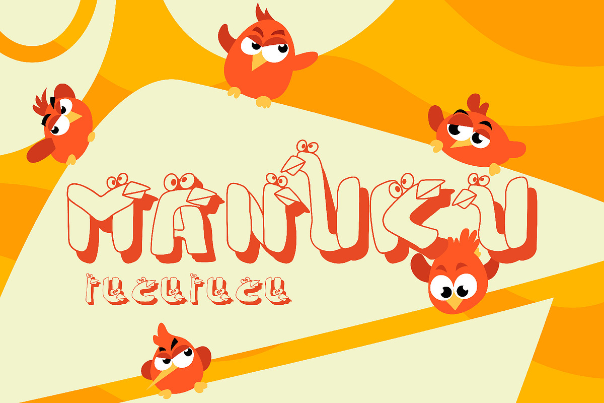 MANUKU - Handwritten Playful Font, a Handwritten Font by Boril Std (Photo 1 of 10)
