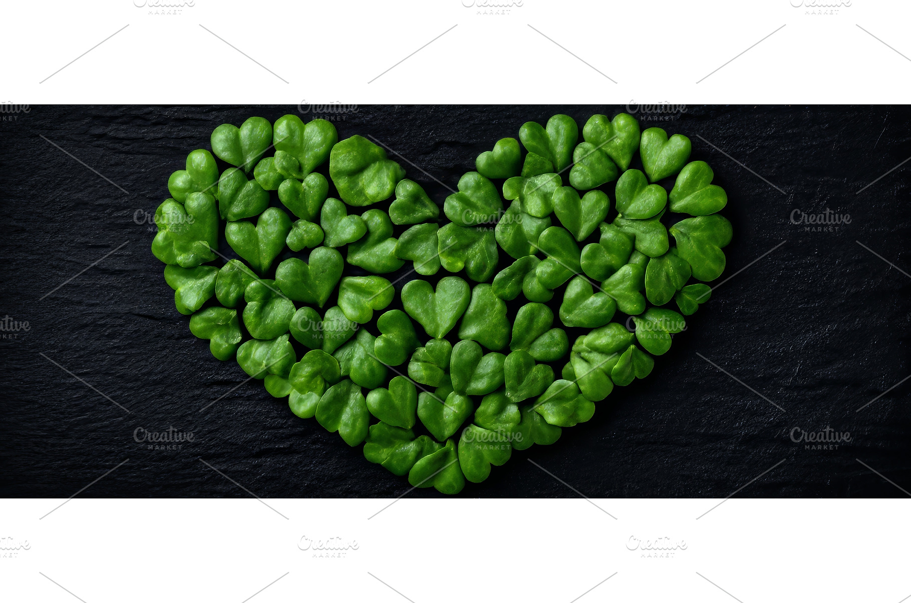 A table features a heart made from, a Nature Photo by ZinetroN