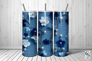 Blue Beaded Floral Embroidery, a Pattern Graphic by Creative Store (Thumbnail 5 of 5)