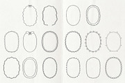 Hand Drawn Decorative Frames, a Decorative Illustration by PixMarket (Thumbnail 5 of 7)