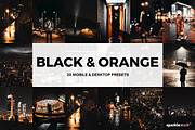 20 Black & Orange Lightroom Presets, a Preset Add-On by SparkleStock (Thumbnail 1 of 9)