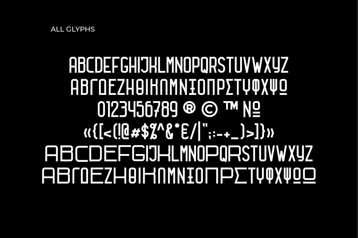 GNF_MONOTYPE TYPEFACE, a Sans Serif Font by george.nikolaidis (Photo 3 of 6)