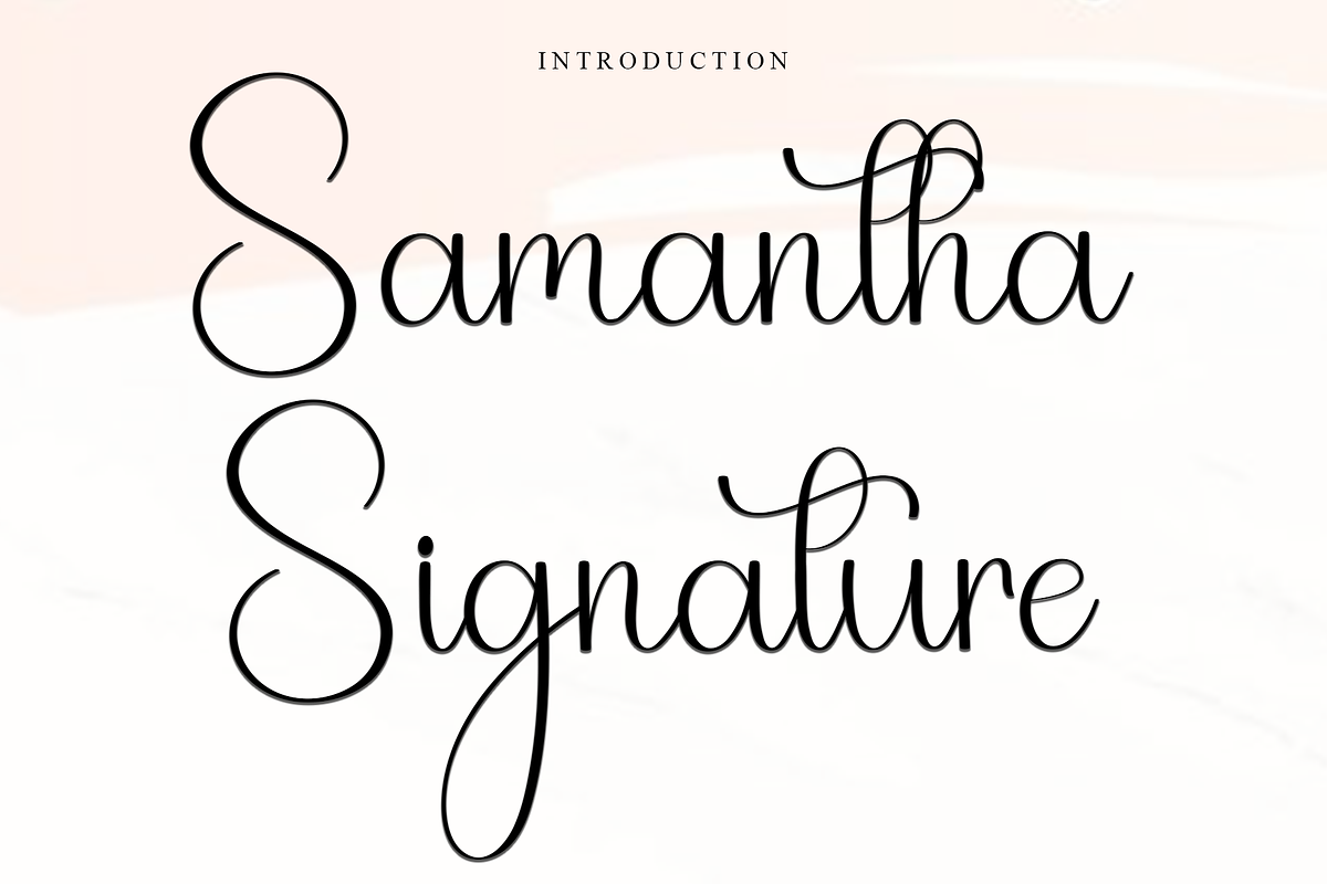 Samantha Signature, a Handwritten Font by InermediaSTUDIO (Photo 1 of 8)