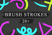 20+ Brush Strokes, a Decorative Illustration by UoaHH (Thumbnail 1 of 2)