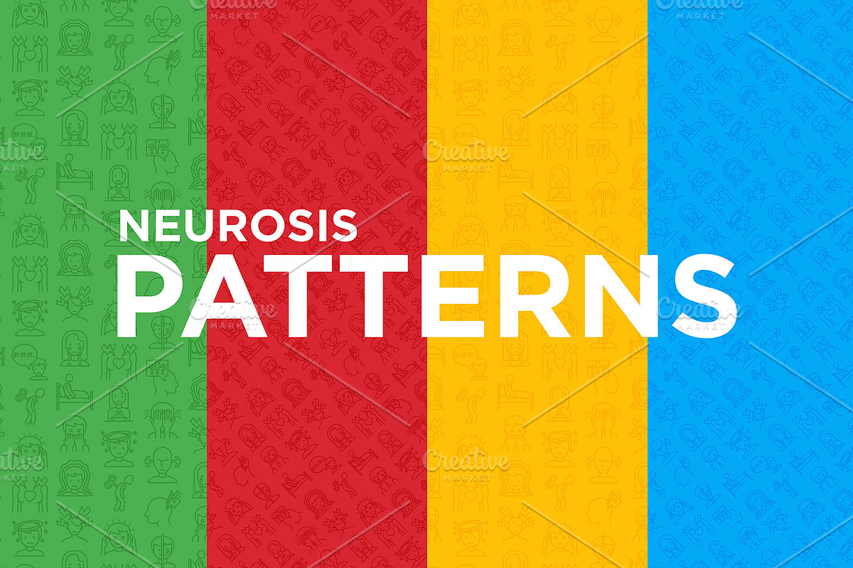 Neurosis Patterns Collection, a Pattern Graphic by Alex Blogoodf