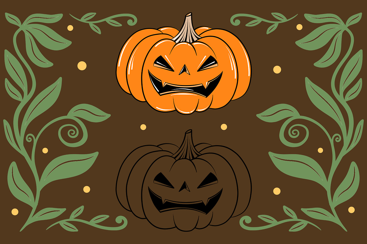 Pumpkins - Cartoon Collection, an Illustration by Alina Sh (Photo 2 of 7)