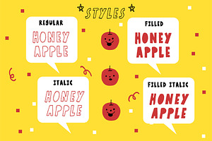 Honey Apple - Juicy Typeface