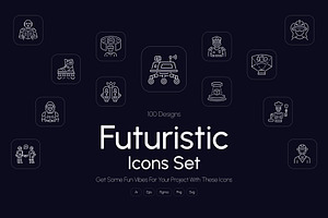 Futuristic Icon Art Set, an Outline Icon by Prosymbols