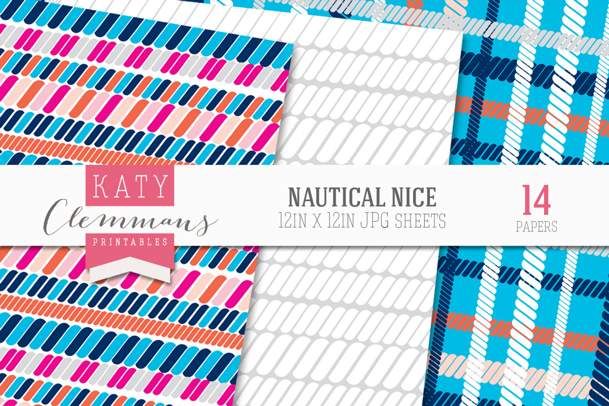 Nautical Nice patterned papers preview 2