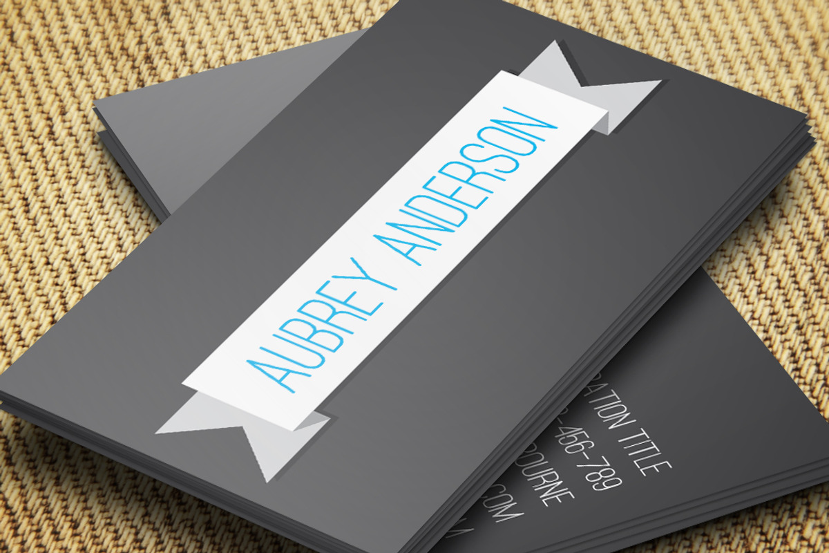Aubrey Business Card Template, a Business Card Template by Pip Sweet (Photo 2 of 3)