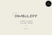 DAMBULEFF Minimal Handwritten Font, a Sans Serif Font by ALunadoki Design (Thumbnail 1 of 6)