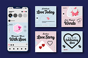 Valentine Social Media Post Template, a Social Media Template by MightyDesign (Thumbnail 1 of 8)