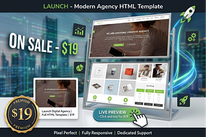 Launch - Digital Marketing HTML