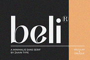 Beli, a Sans Serif Font by zaaintype (Thumbnail 1 of 12)