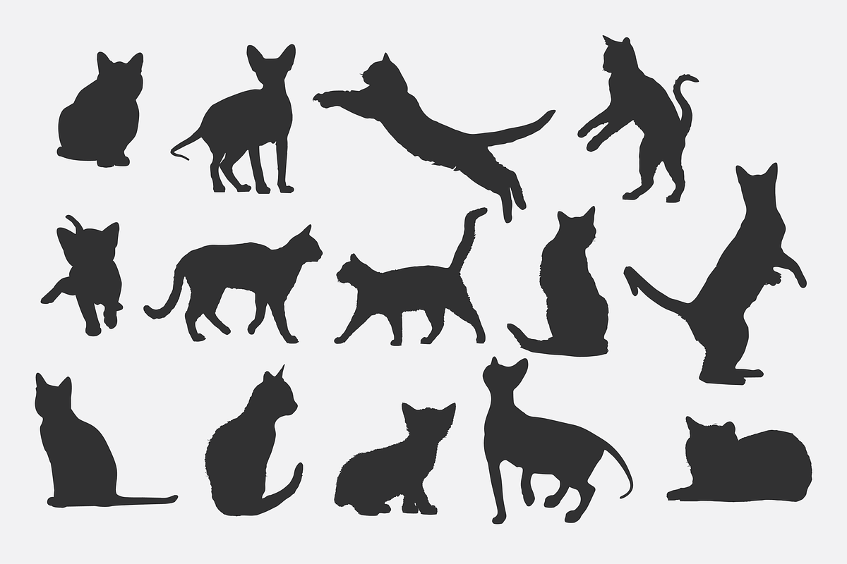Cat Silhouettes for Crafters, an Object Graphic by Brandi Lea Designs (Photo 2 of 2)