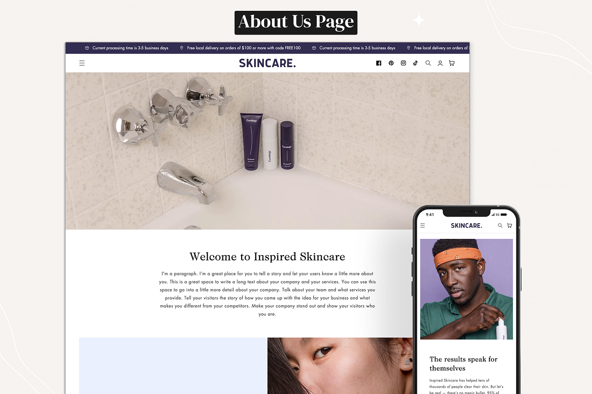 Skincare - Beauty Shopify Theme, a Shopify Template by InspiredTheme (Photo 3 of 9)