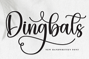 Dingbats | Script Font, a Handwritten Font by Scratchones (Thumbnail 1 of 9)