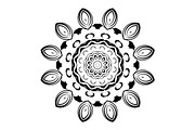 Black and White Mandala Patterns Set, a Decorative Illustration by NJ Himel (Thumbnail 16 of 101)