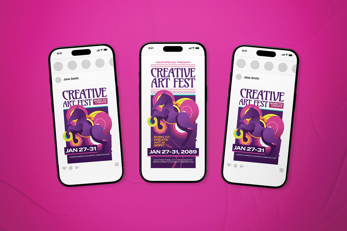 Art Festival Event Flyer Set, a Flyer Template by The Good Store (Photo 2 of 2)