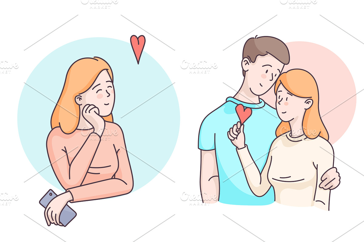 Valentines, Love Illustration, a Person Illustration by Nuburu (Photo 4 of 6)