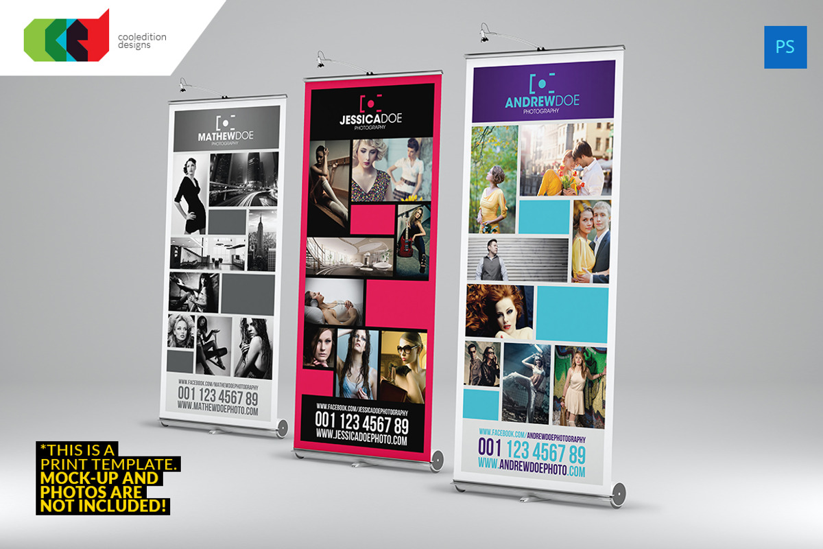 Photography Roll-Up Banner 3, a Flyer Template by Cooledition (Photo 2 of 4)