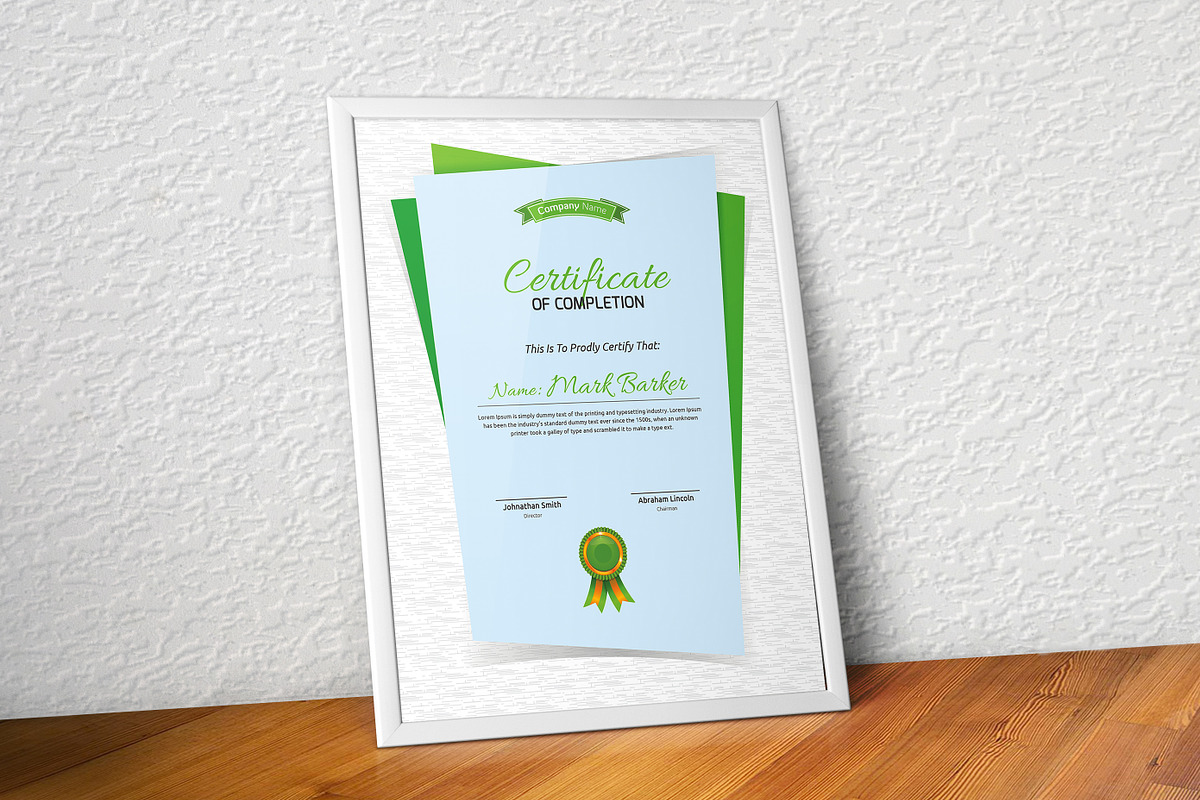Certificate Word | PSD | AI, a Stationery Template by Curve Design (Photo 3 of 3)
