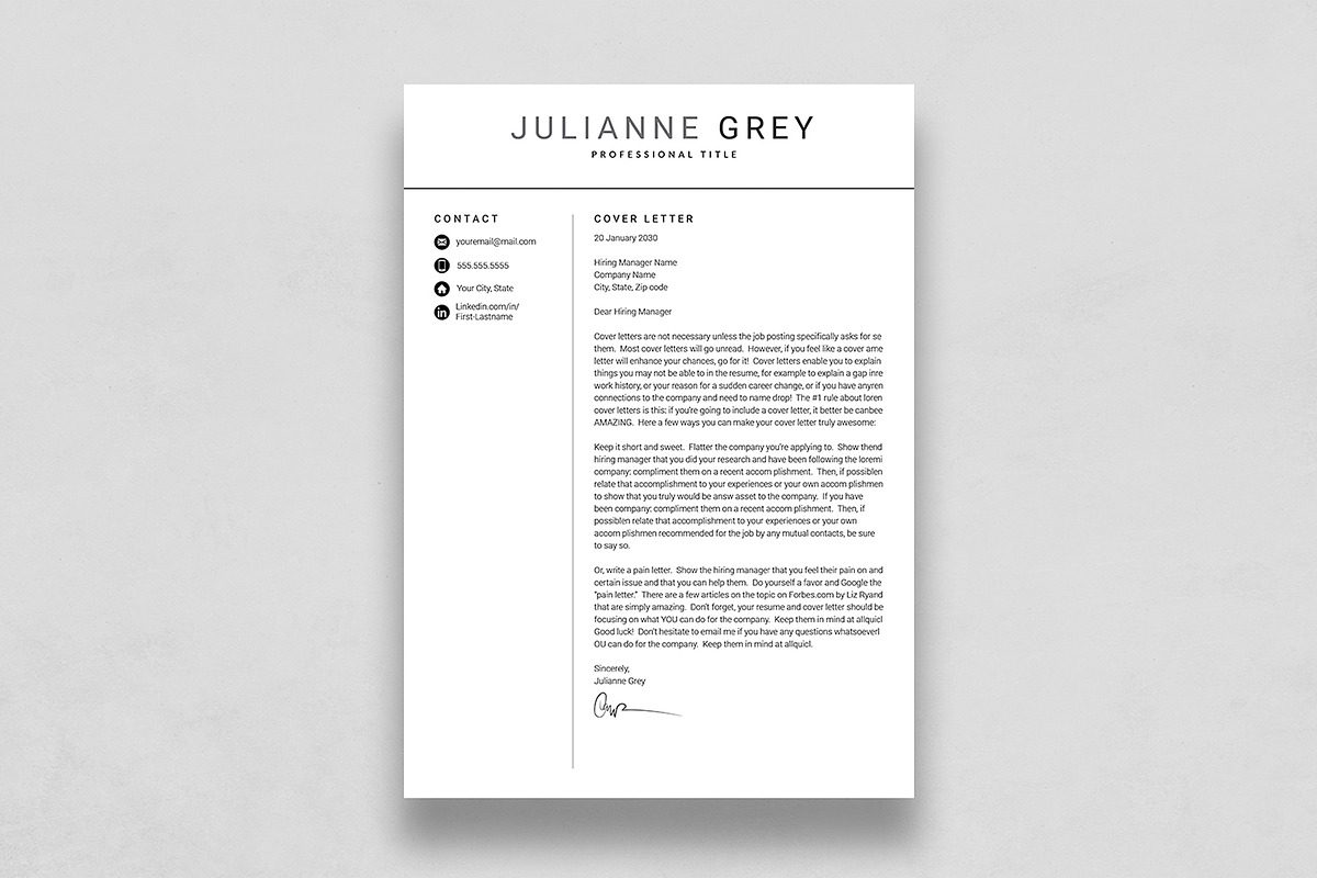 Canva Resume Template, a Resume Template by DesignDevisers (Photo 4 of 9)