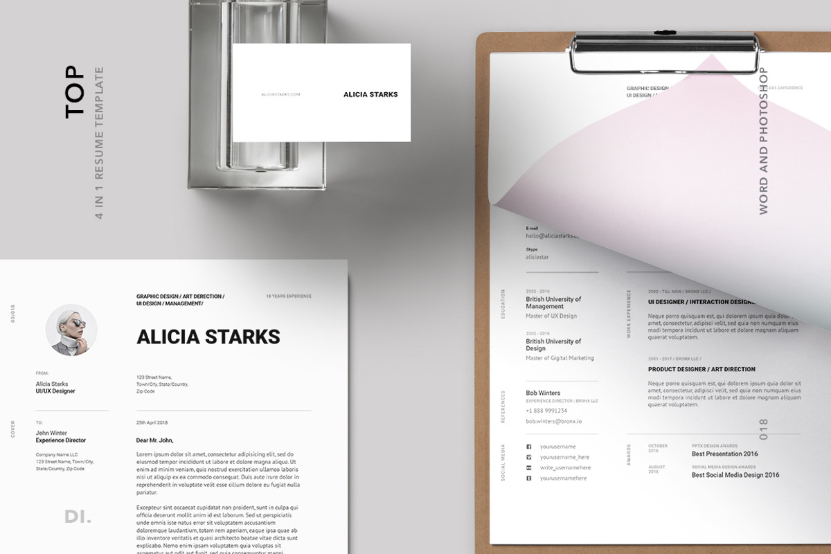 BRONX Resume/CV Template, a Resume Template by Presentations Studio (Photo 5 of 10)