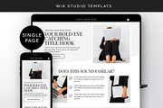 Minimal Aesthetic Landing Sales Page, a Wix Template by Template Twist Shop (Thumbnail 1 of 10)