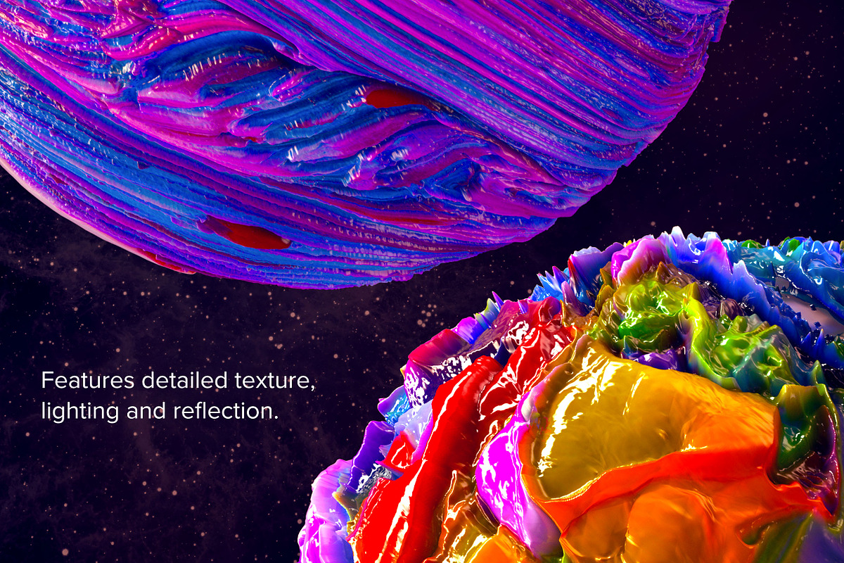 Planetary: 50 Abstract 3D Shapes, an Object Graphic by Chroma Supply (Photo 5 of 12)